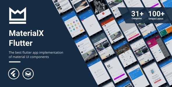 MaterialX Flutter - Flutter Material Design UI Components 1.0