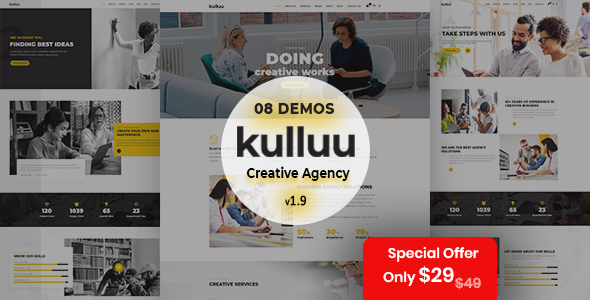 Kulluu – Creative Agency WordPress Theme