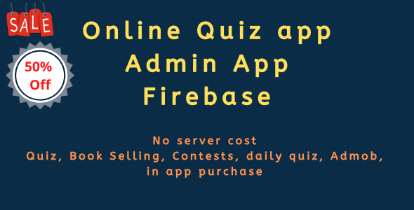 Online quiz + User app + Admin app + firebase