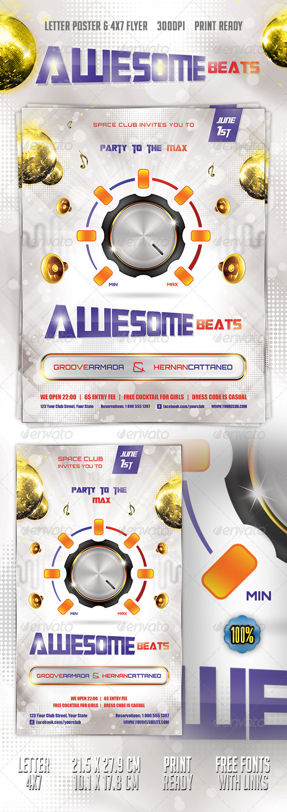 Beats Poster & Flyer - Clubs & Parties Events