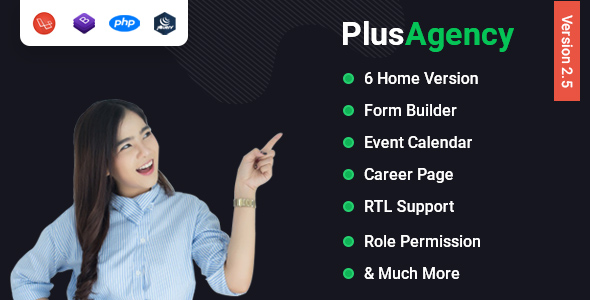 PlusAgency - Multipurpose Website CMS & Business Agency Management System