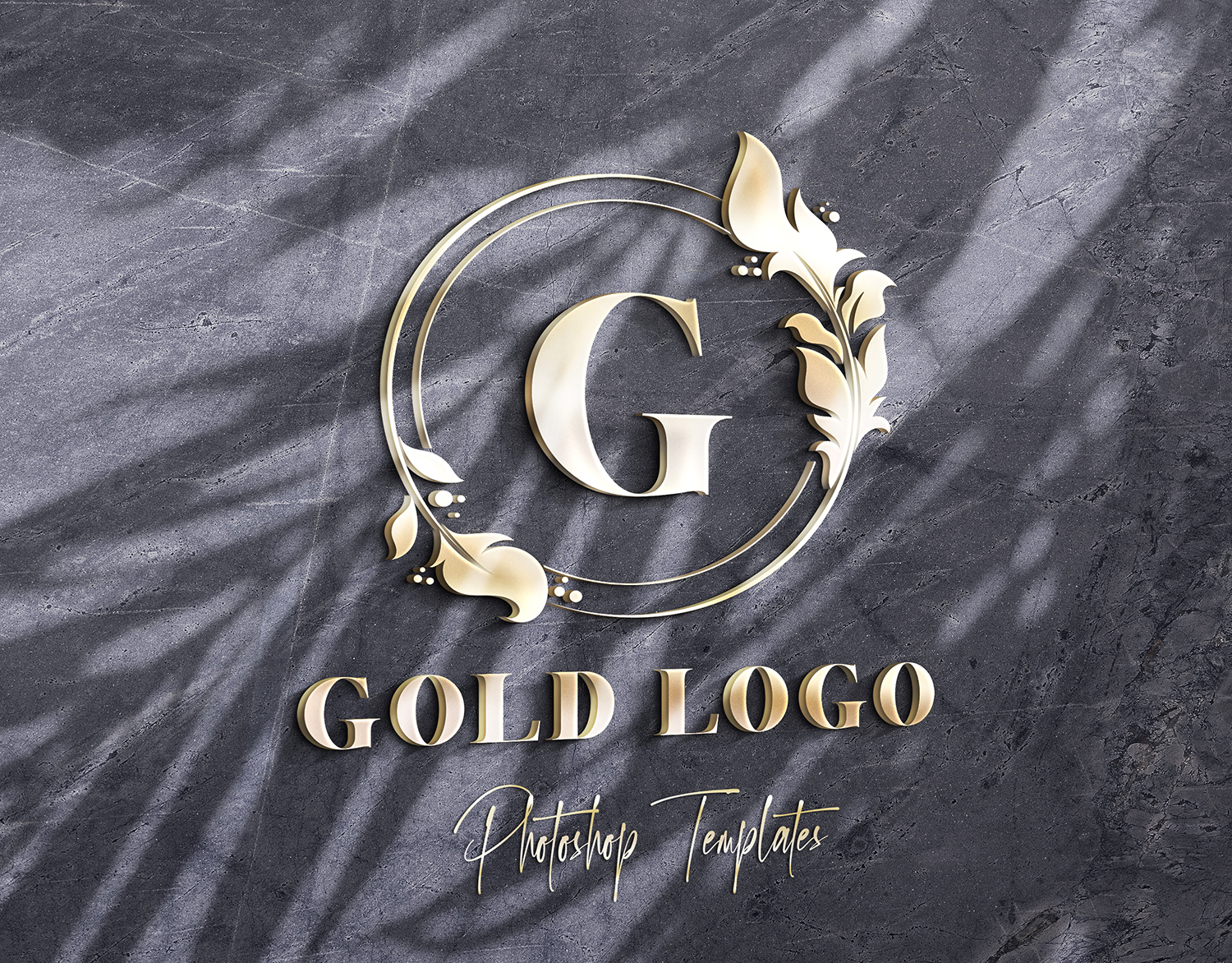 Download Gold Text/Logo Wall Mockups by Sko4 | GraphicRiver