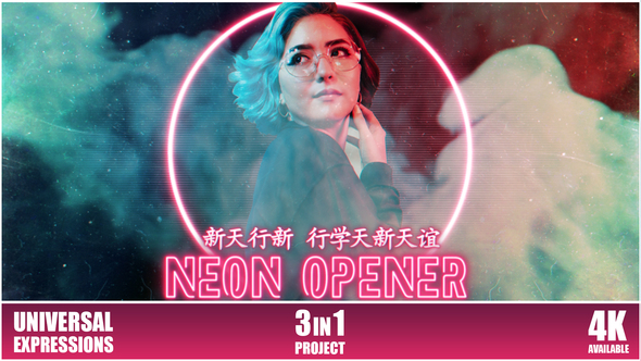 Neon Opener - VideoHive 26243256