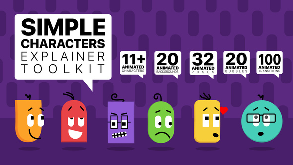 Simple Characters Explainer - VideoHive 26245201