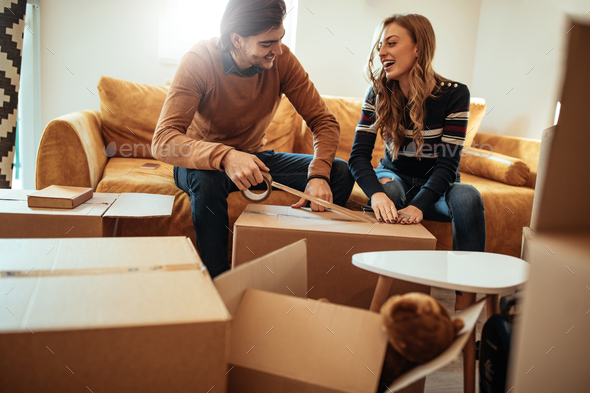 Finally moving in - Stock Photo - Images