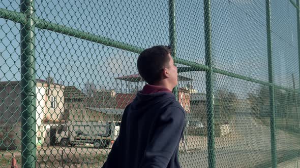 Football Player Traning Before Match alt