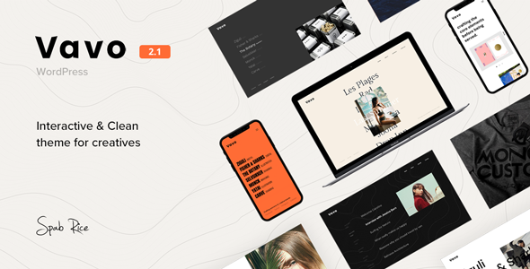 Vavo – An Interactive & Clean Theme for Creatives