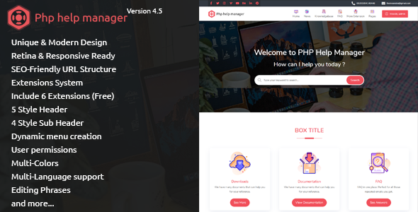 Php Help Manager - CodeCanyon 12031944