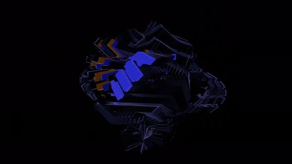 VJ Loop Abstract Figure Flashing Neon 01 alt