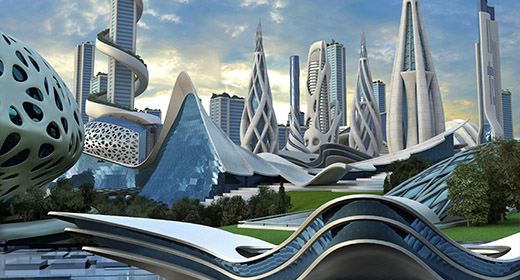 Futuristic City Architecture