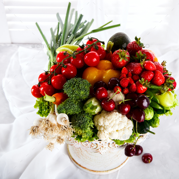 Mix Fruits and Vegetables, Stock Photo by prosto_juli PhotoDune