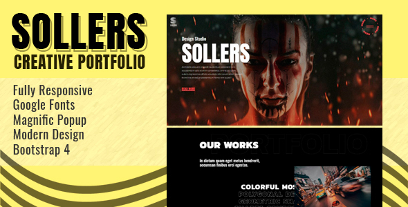 Sollers - Modern Portfolio Template by Gianfar | ThemeForest