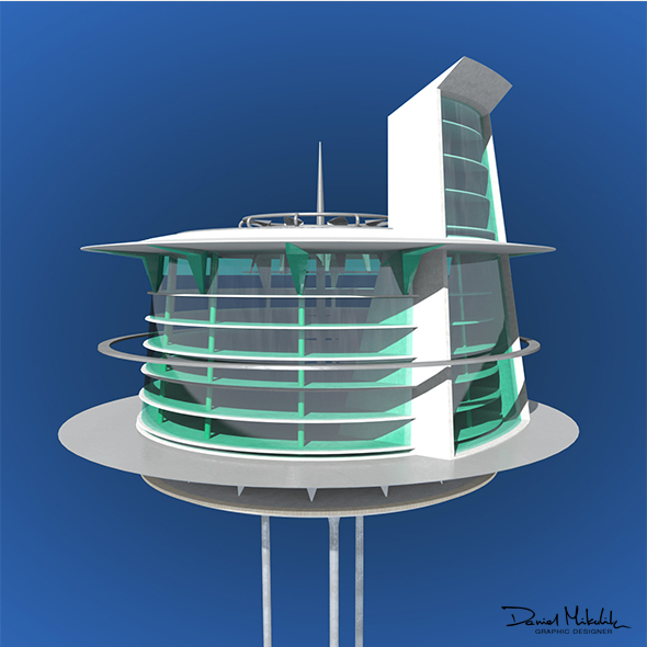 Futuristic Architecture Skyscraper - 3Docean 26267062
