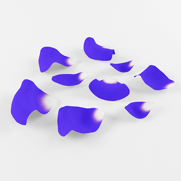 Blue Petals - 3Docean 26267613
