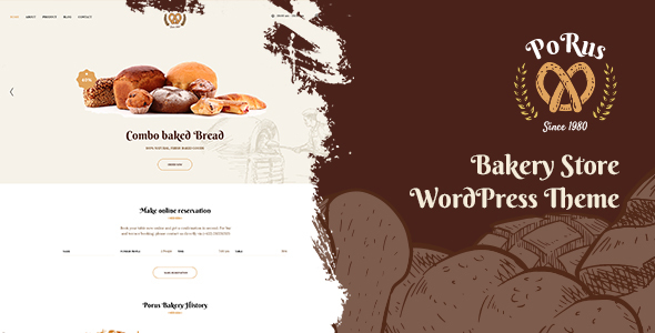 Porus – Bakery Store WordPress Theme