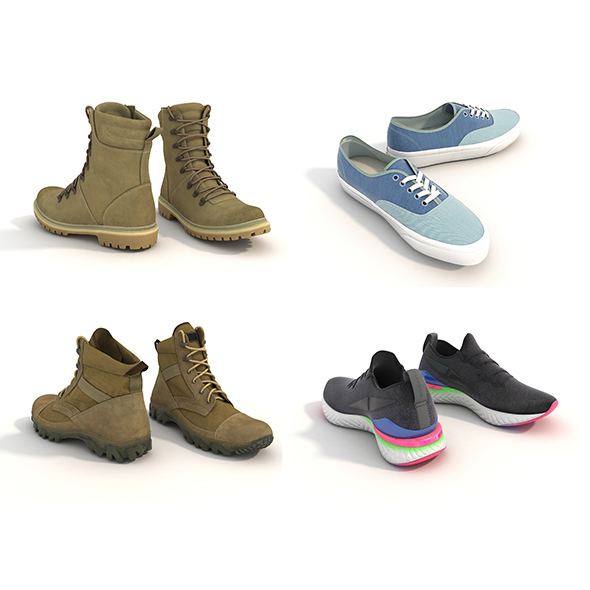 Shoes Collection Set - 3Docean 26272686