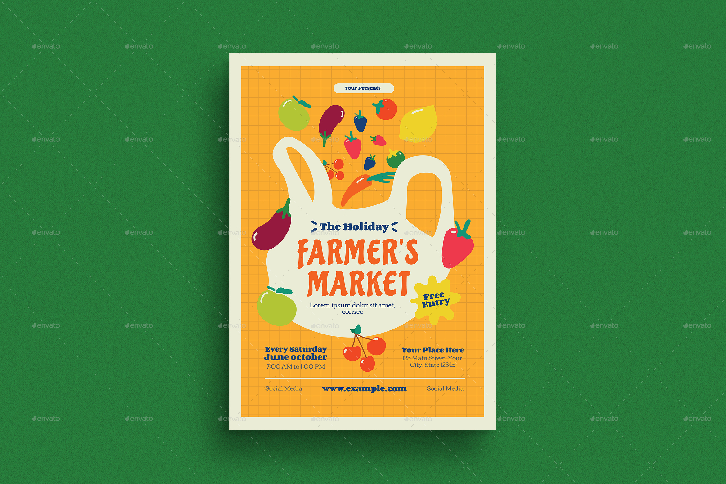 Farmer's Market Flyer, Print Templates | GraphicRiver