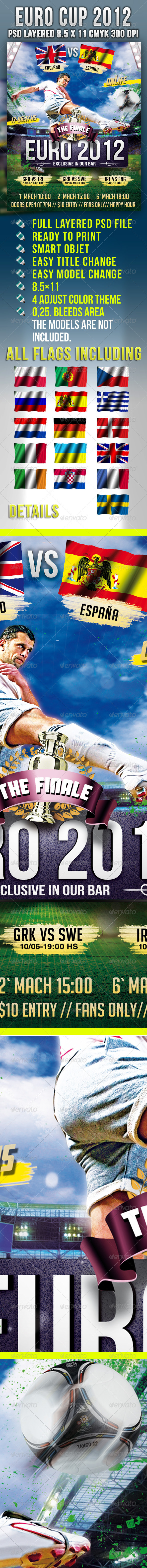Euro Cup 2012 - Events Flyers