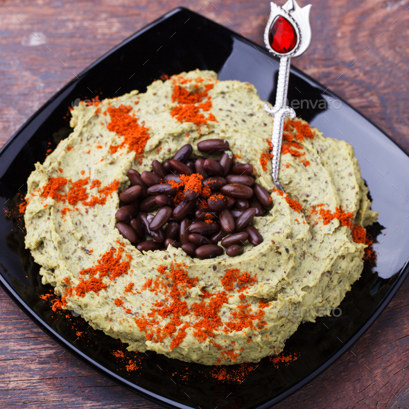 Hummus black bean. Stock Photo by prosto_juli PhotoDune