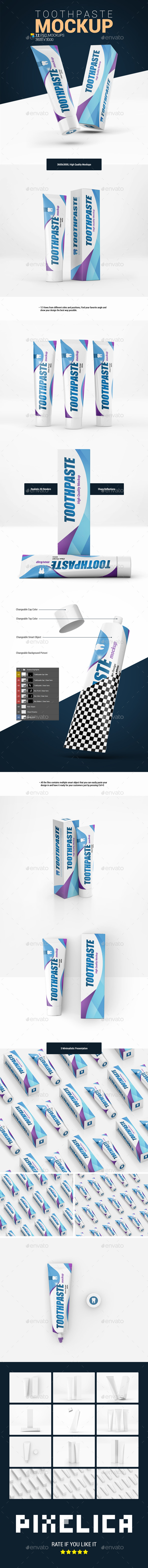 Download Toothpaste Mockup By Pixelica21 Graphicriver