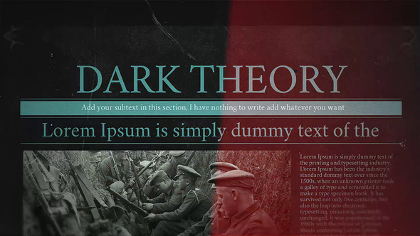 Dark Theory - VideoHive 26281966