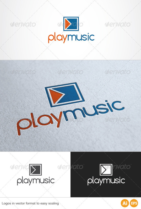 Play Music Logo - Symbols Logo Templates