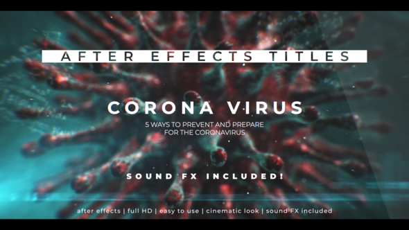 Corona Virus 3D Titles