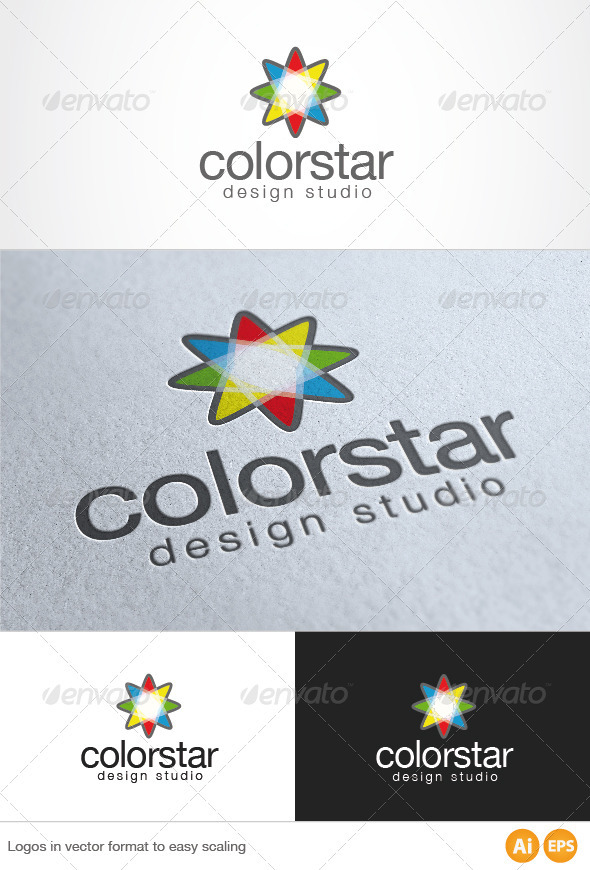 Color Star Logo - Symbols Logo Templates