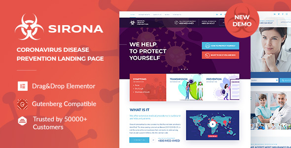 Sirona - Health & Medical Clinic WordPress Theme