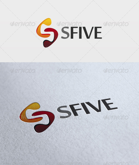 S Five Logo - Numbers Logo Templates