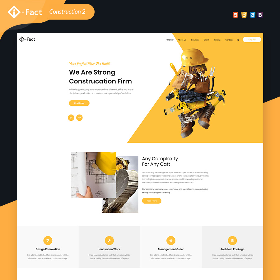 i-Fact Landing Page HTML Template - 7