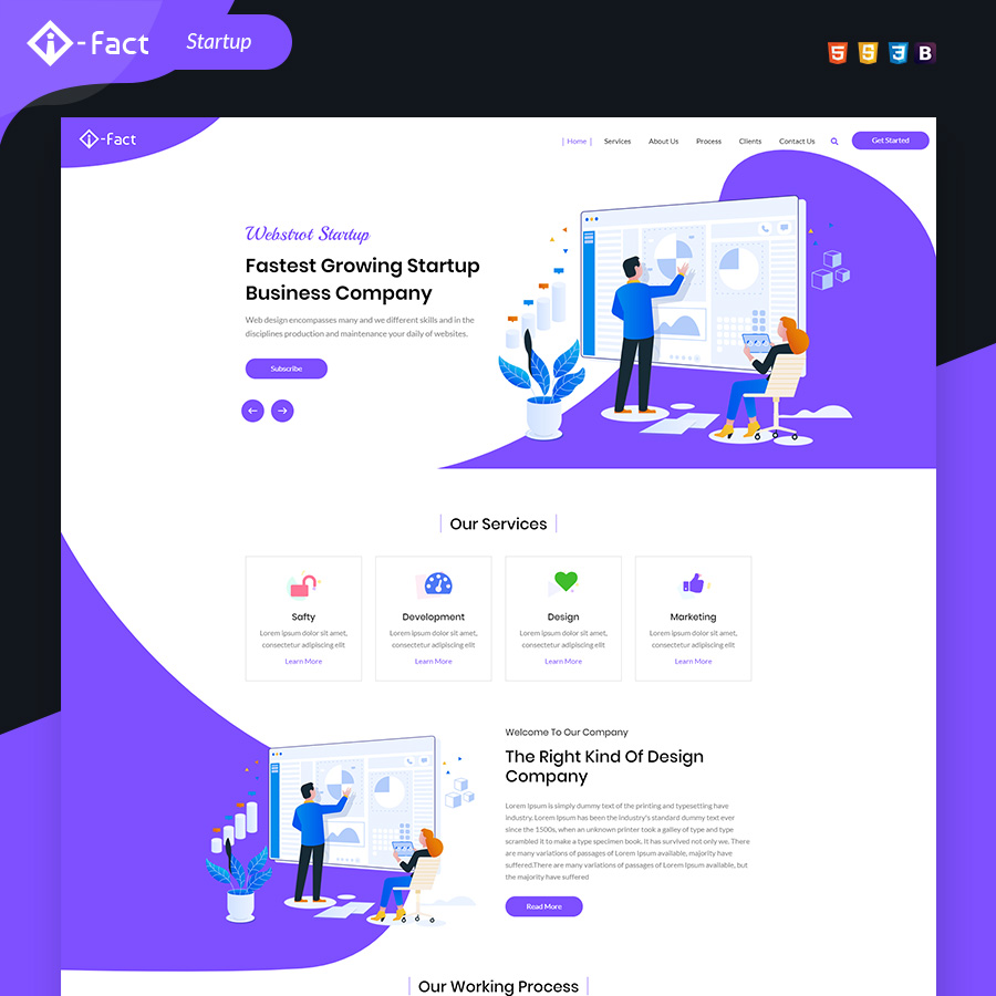 i-Fact Landing Page HTML Template - 13