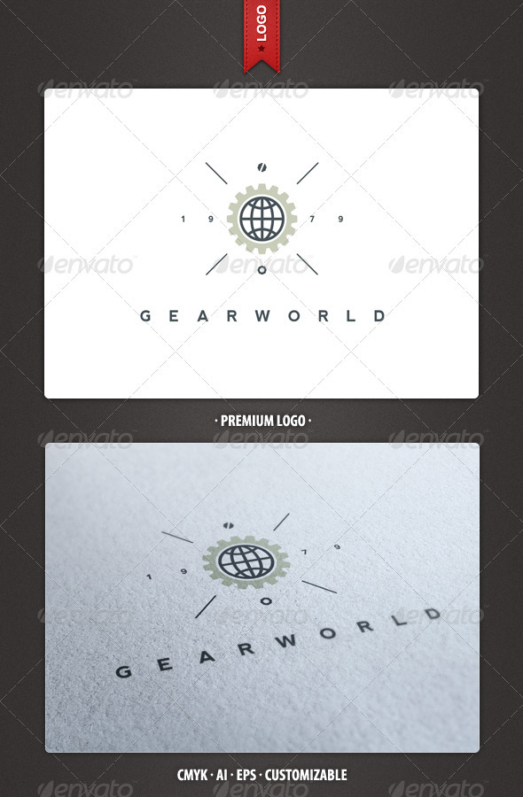 Gear World Logo Template - Abstract Logo Templates
