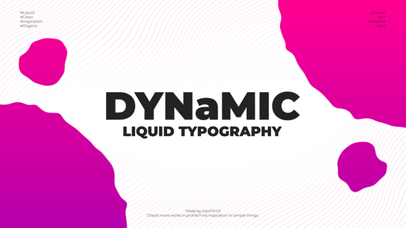 Dynamic Liquid Typography