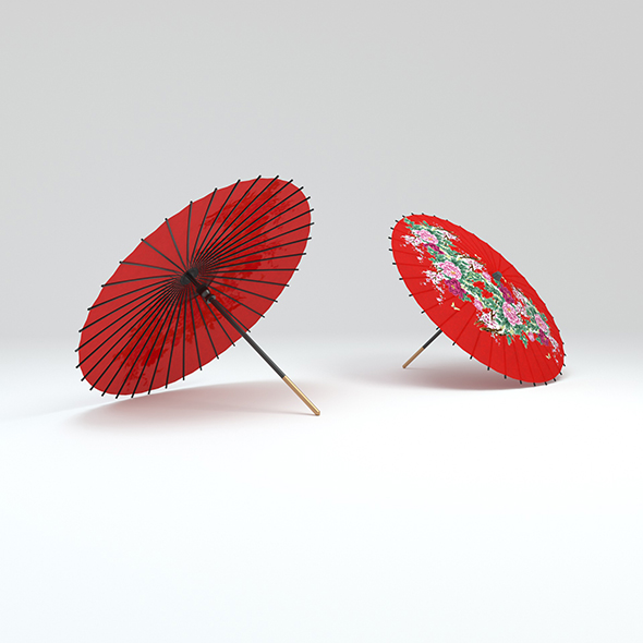 Japanese Umbrella - 3Docean 26303094