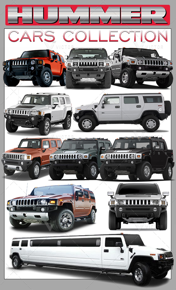 30 Hummers Cars - 3Docean 26303641