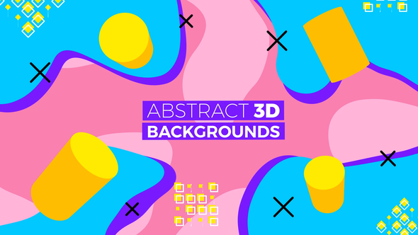 Abstract 3D Backgrounds - VideoHive 26305225