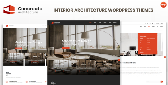 Concreate – Interior Architecture Interactive WordPress Theme