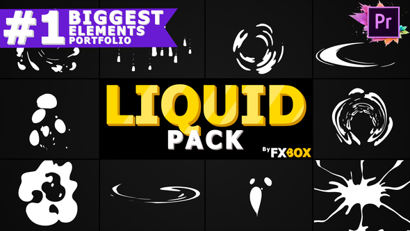 Liquid And Splash Elements | Premiere Pro MOGRT