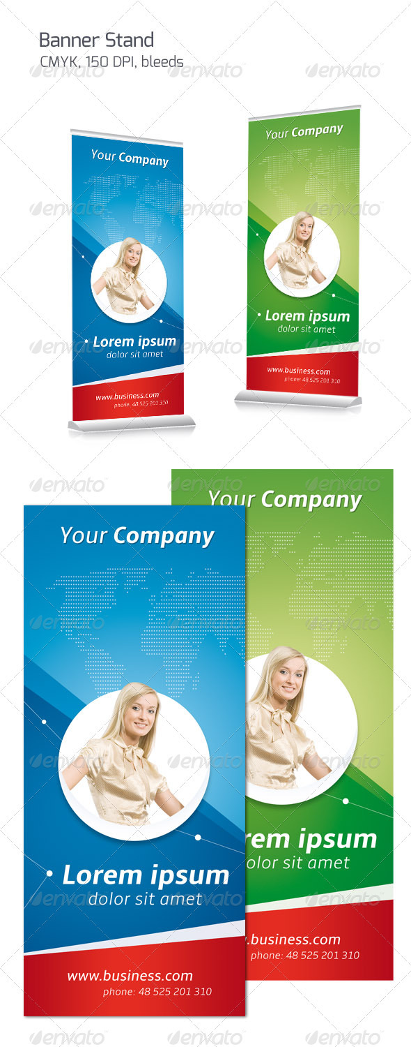 Business Banner Stand - Signage Print Templates