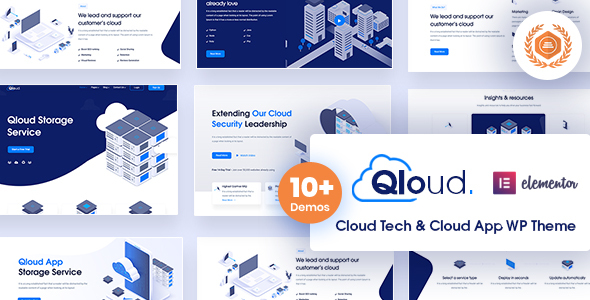 Qloud – Cloud Computing, Apps & Server WordPress Theme