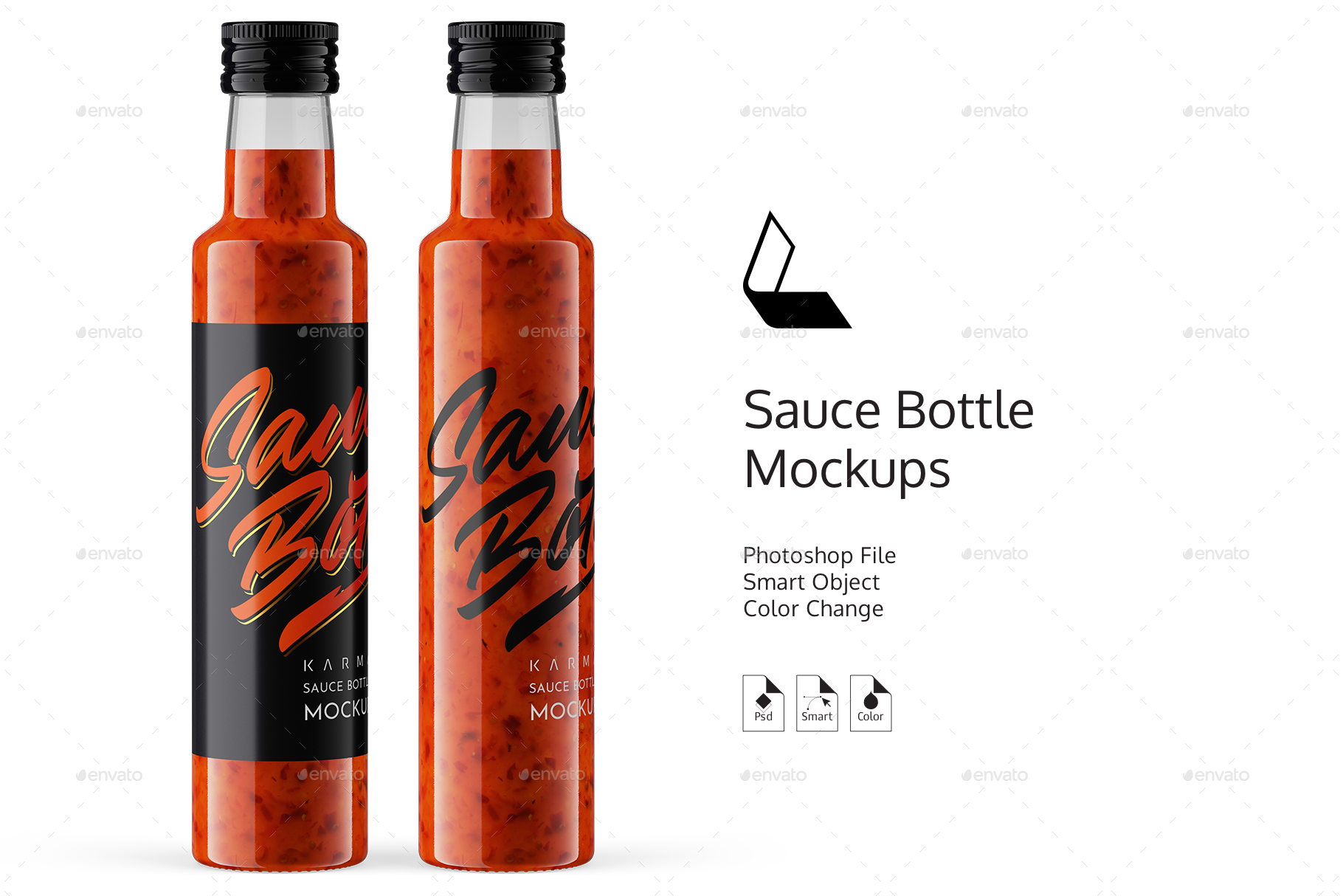 Download Red Sauce Bottle Mockup by KarmaStore | GraphicRiver