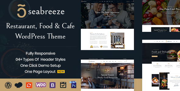 Seabreeze – Restaurant and Cafe WordPress Theme