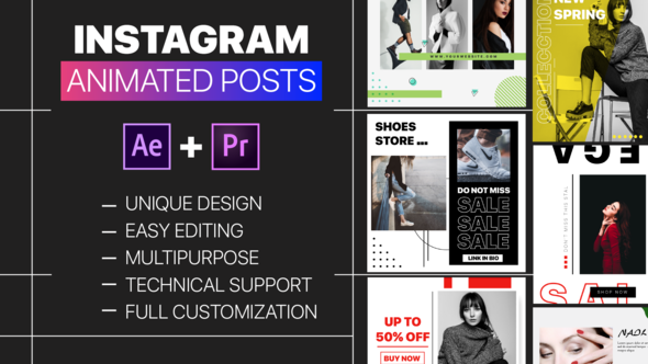 Instagram Animated Posts - VideoHive 26099205