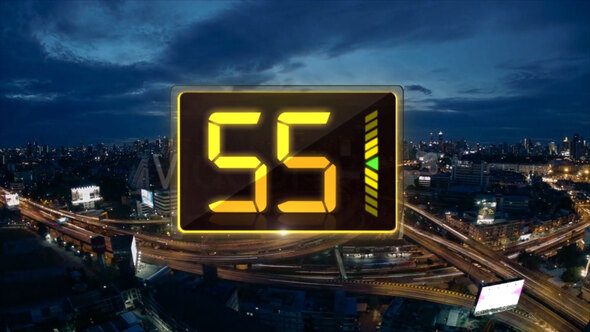 Gold-Glass sporty Countdown