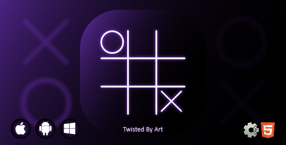 Super Neon Tic-Tac-Toe • HTML5 + C2 Game