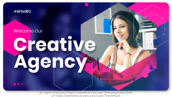 Creative Agency Video Displays template preview