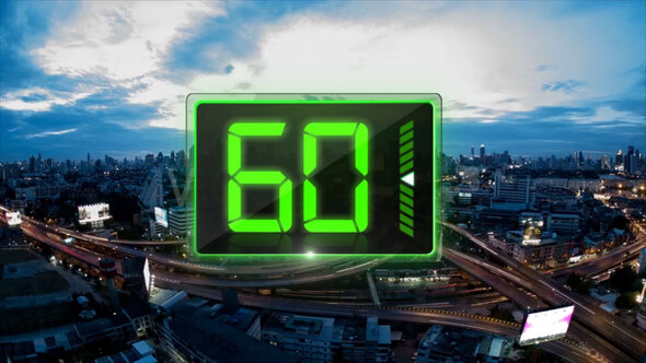 Green-Glass sporty Countdown