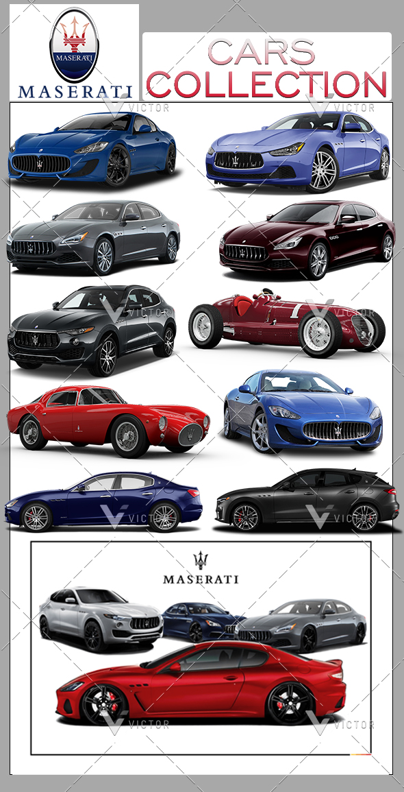 13 Maserati Cars - 3Docean 26325291