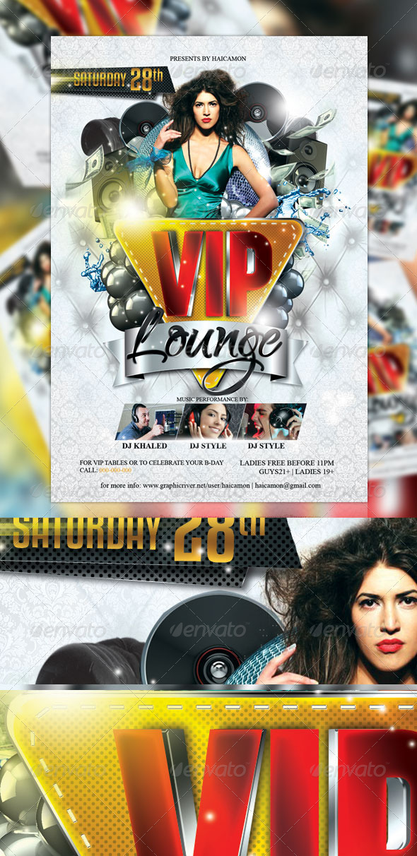 VIP Lounge Party Flyer - Events Flyers